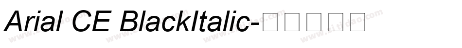 Arial CE BlackItalic字体转换